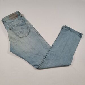 AG Adriano Goldschmied Men AG-ED The Graduate Jeans 32x32.5 Light Wash USA